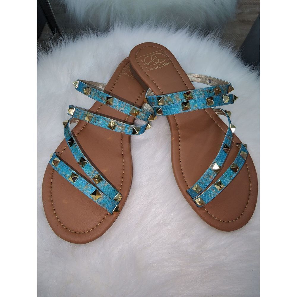 Rusted Torquise Sandals  